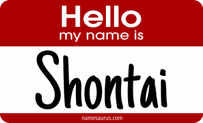 Hello my name is Shontai png download