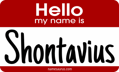 Hello my name is Shontavius png download