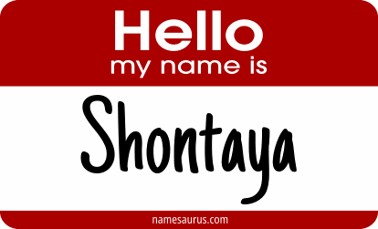 Hello my name is Shontaya png download