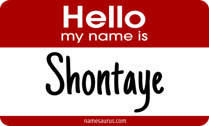 Hello my name is Shontaye png download