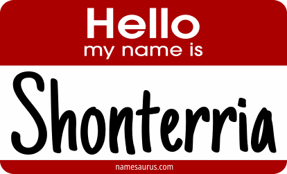 Hello my name is Shonterria png download