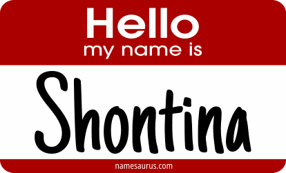Hello my name is Shontina png download