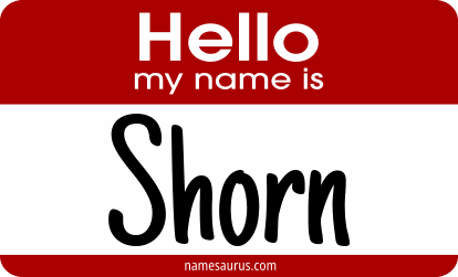 Hello my name is Shorn png download
