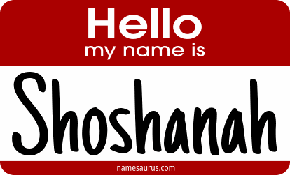 Hello my name is Shoshanah png download
