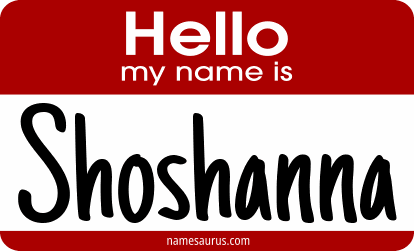 Hello my name is Shoshanna png download
