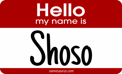 Hello my name is Shoso png download