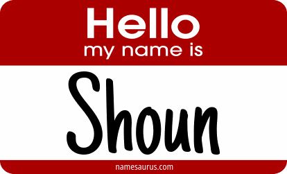 Hello my name is Shoun png download