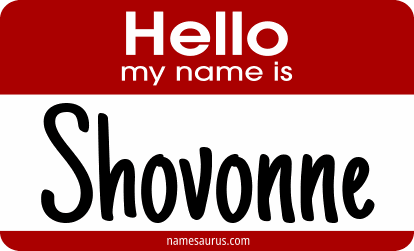 Hello my name is Shovonne png download