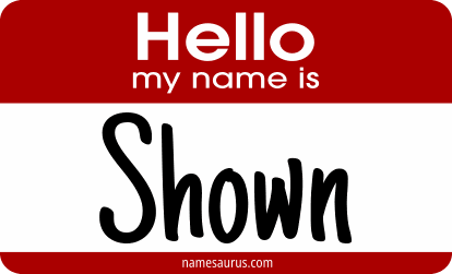 Hello my name is Shown png download