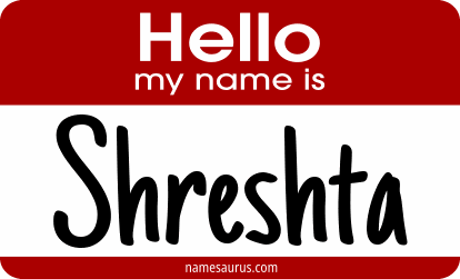 Hello my name is Shreshta png download