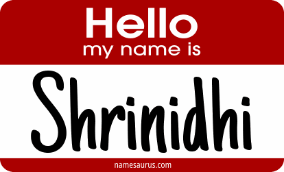 Hello my name is Shrinidhi png download
