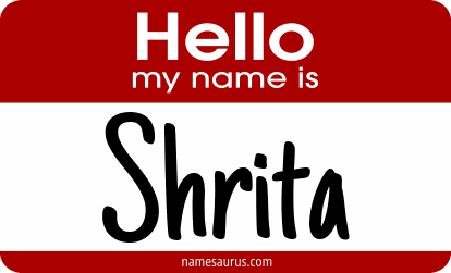 Hello my name is Shrita png download