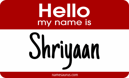 Hello my name is Shriyaan png download