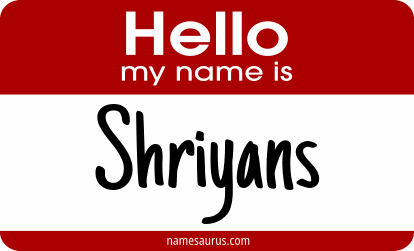 Hello my name is Shriyans png download
