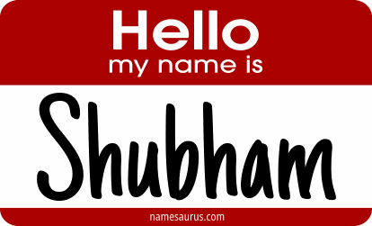 Hello my name is Shubham png download