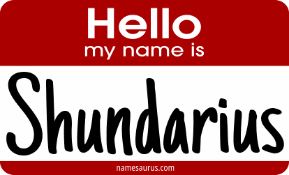 Hello my name is Shundarius png download