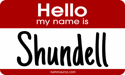 Hello my name is Shundell png download