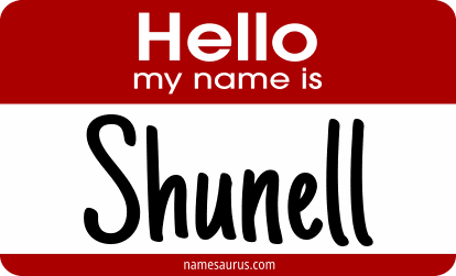 Hello my name is Shunell png download