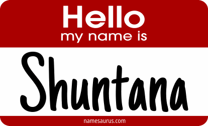 Hello my name is Shuntana png download