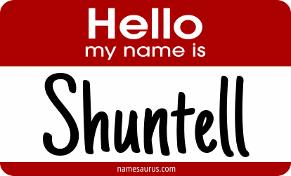 Hello my name is Shuntell png download