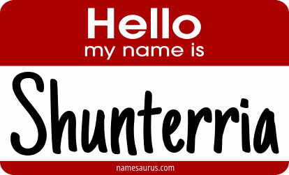 Hello my name is Shunterria png download