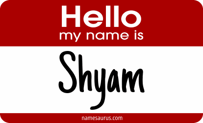 Hello my name is Shyam png download
