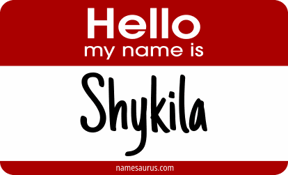 Hello my name is Shykila png download