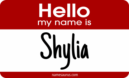 Hello my name is Shylia png download