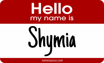 Hello my name is Shymia png download