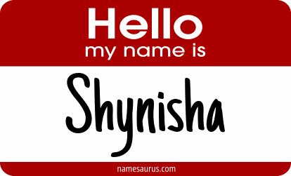 Hello my name is Shynisha png download