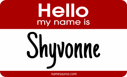 Hello my name is Shyvonne png download