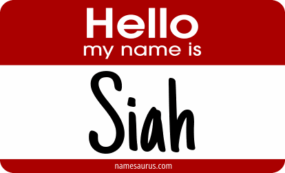 Hello my name is Siah png download