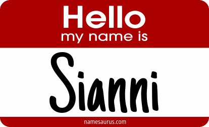 Hello my name is Sianni png download