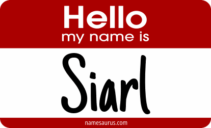 Hello my name is Siarl png download