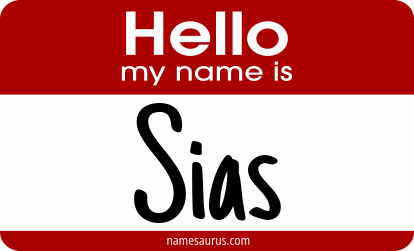 Hello my name is Sias png download