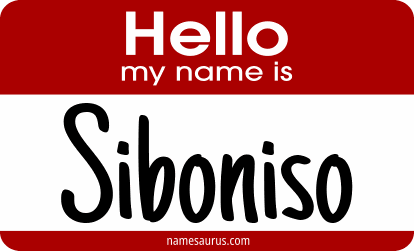 Hello my name is Siboniso png download