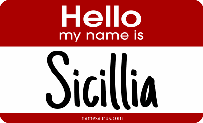 Hello my name is Sicillia png download
