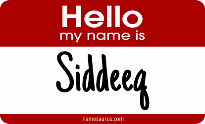 Hello my name is Siddeeq png download