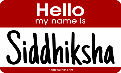 Hello my name is Siddhiksha png download