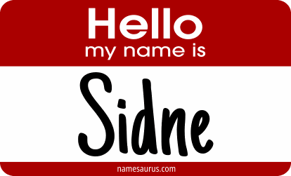 Hello my name is Sidne png download