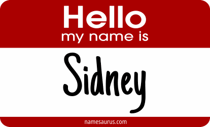 Hello my name is Sidney png download
