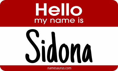 Hello my name is Sidona png download