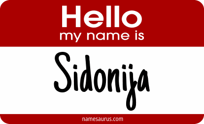Hello my name is Sidonija png download