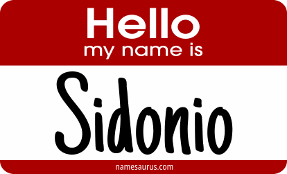 Hello my name is Sidonio png download