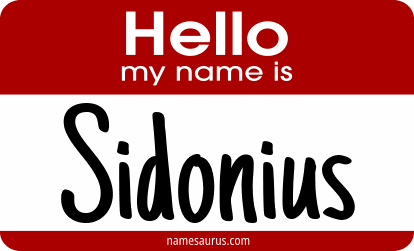 Hello my name is Sidonius png download