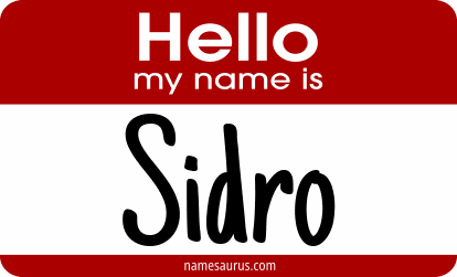 Hello my name is Sidro png download