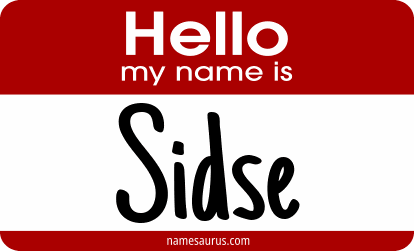 Hello my name is Sidse png download