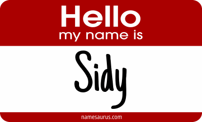 Hello my name is Sidy png download