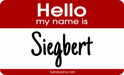 Hello my name is Siegbert png download
