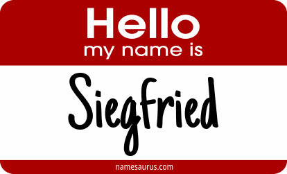 Hello my name is Siegfried png download